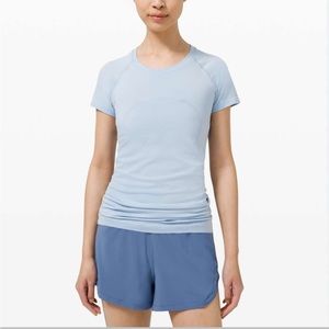 Lululemon Swiftly Tech Short Sleeve in Blue Linen